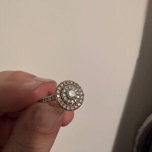 Diamond rose gold ring